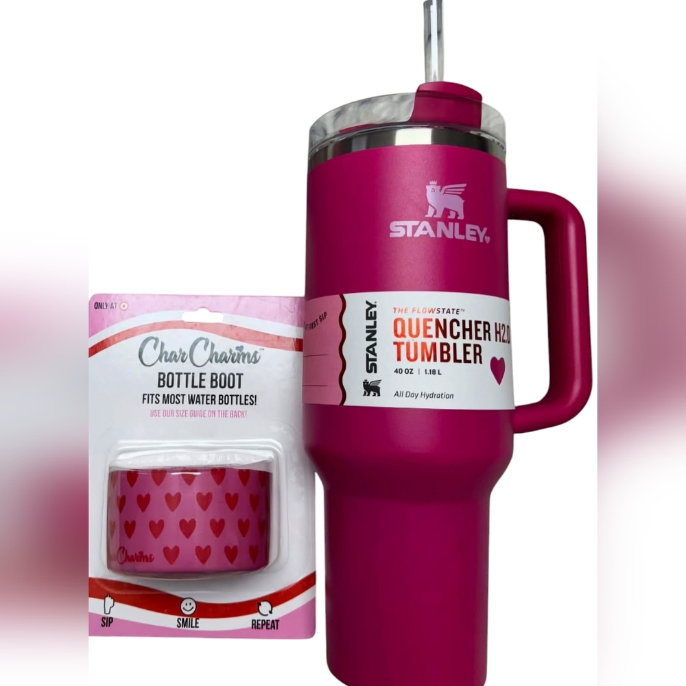 Stanley 40 oz. Target Exclusive 2024  Cosmo Pink Valentines Tumbler Ships Now!